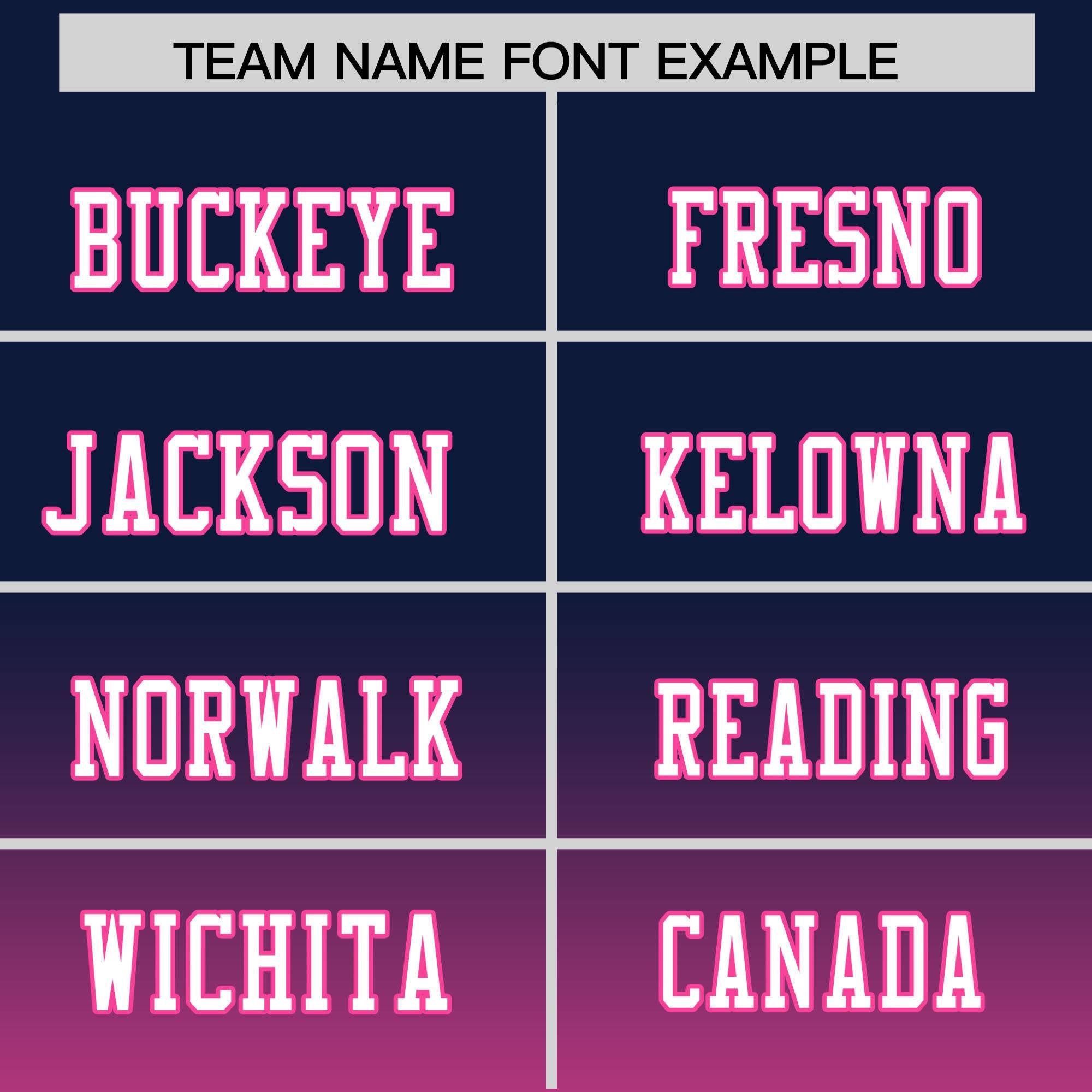 Custom Navy Pink Gradient Fashion Personalized Authentic Football Jersey