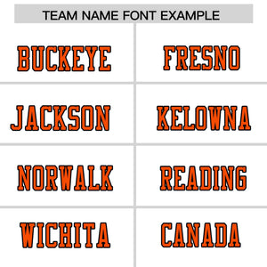 Custom White Orange-Black Personalized Classic Authentic Football Jersey