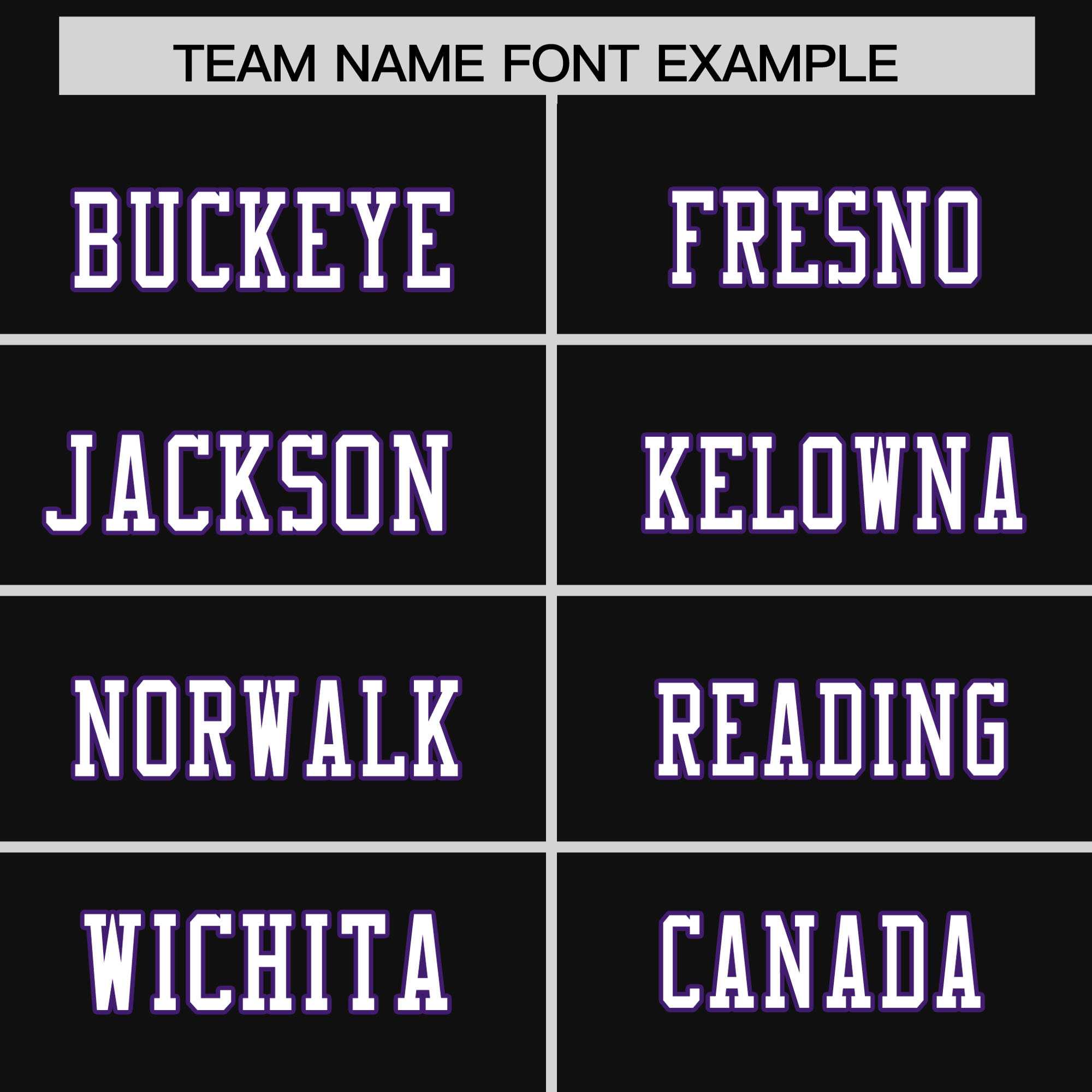 Custom Black White-Purple Personalized Classic Authentic Football Jersey