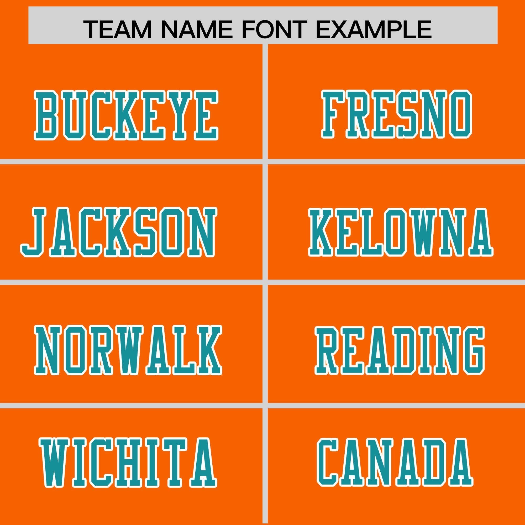 Custom Orange Aqua-White Color Block Personalized Raglan Sleeves Authentic Football Jersey