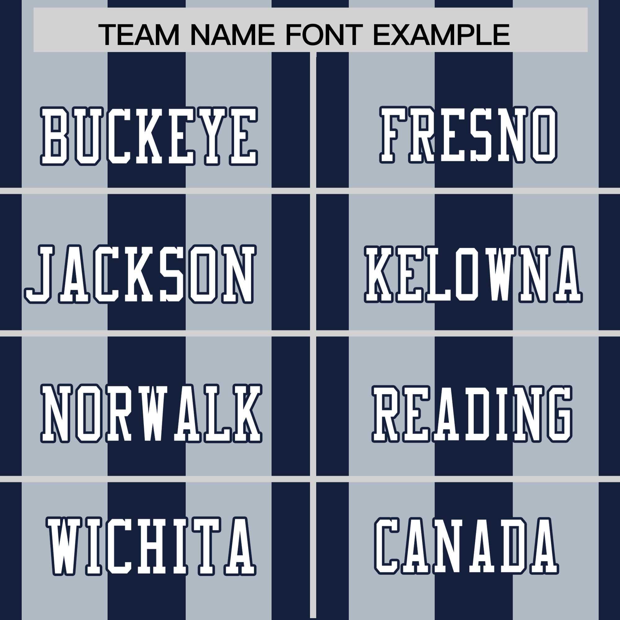 Custom Navy Gray Personalized Thick Stripe Design Authentic Football Jersey