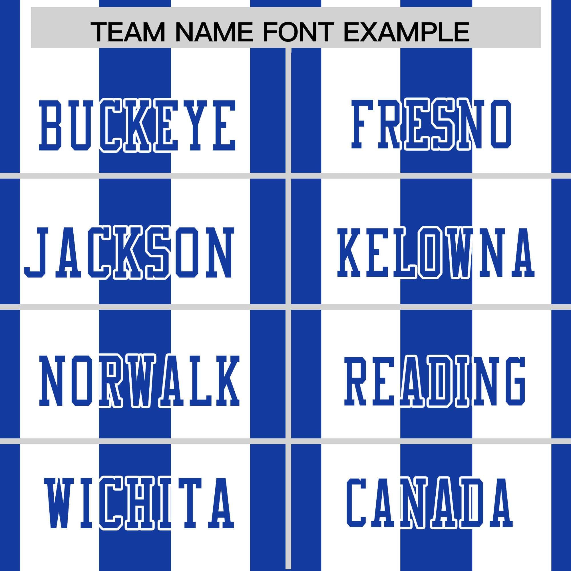 Custom Royal White Personalized Thick Stripe Design Authentic Football Jersey