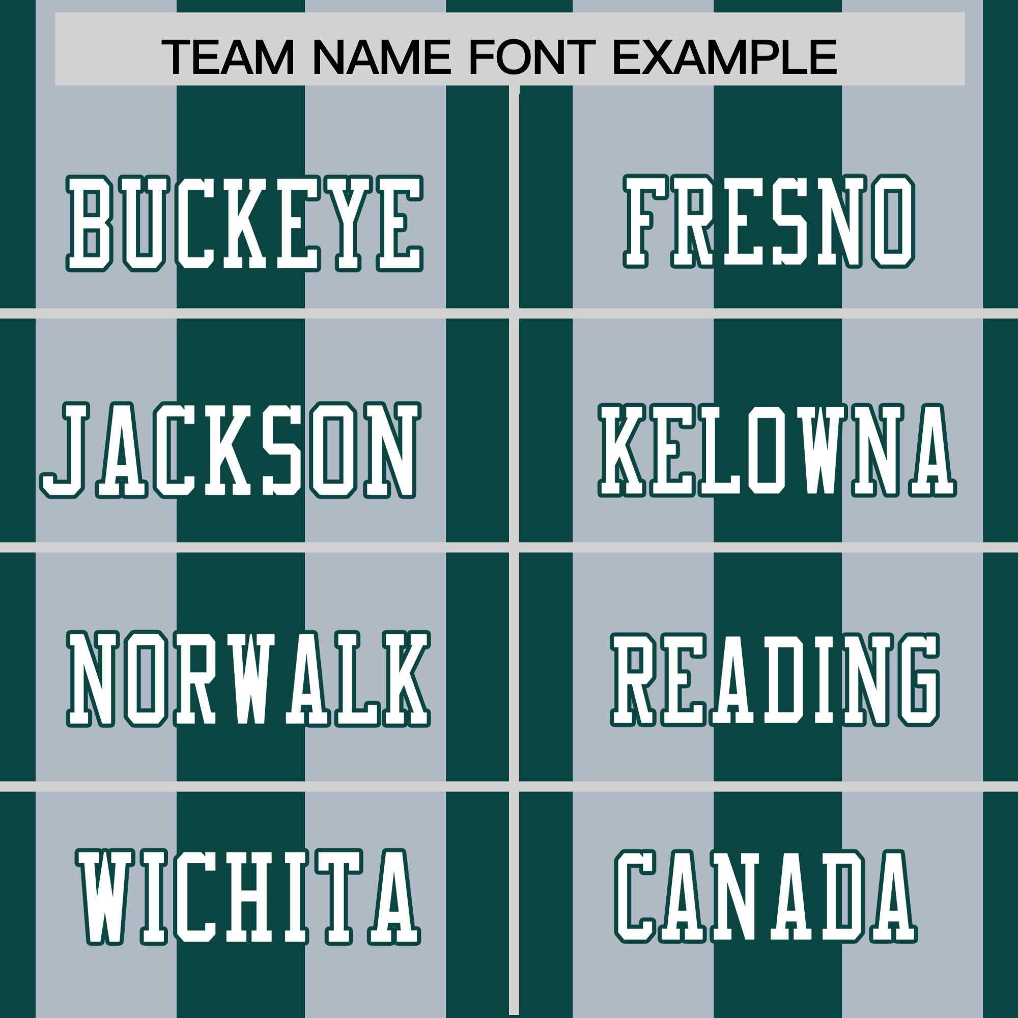 Custom Midnight Green Gray Personalized Thick Stripe Design Authentic Football Jersey