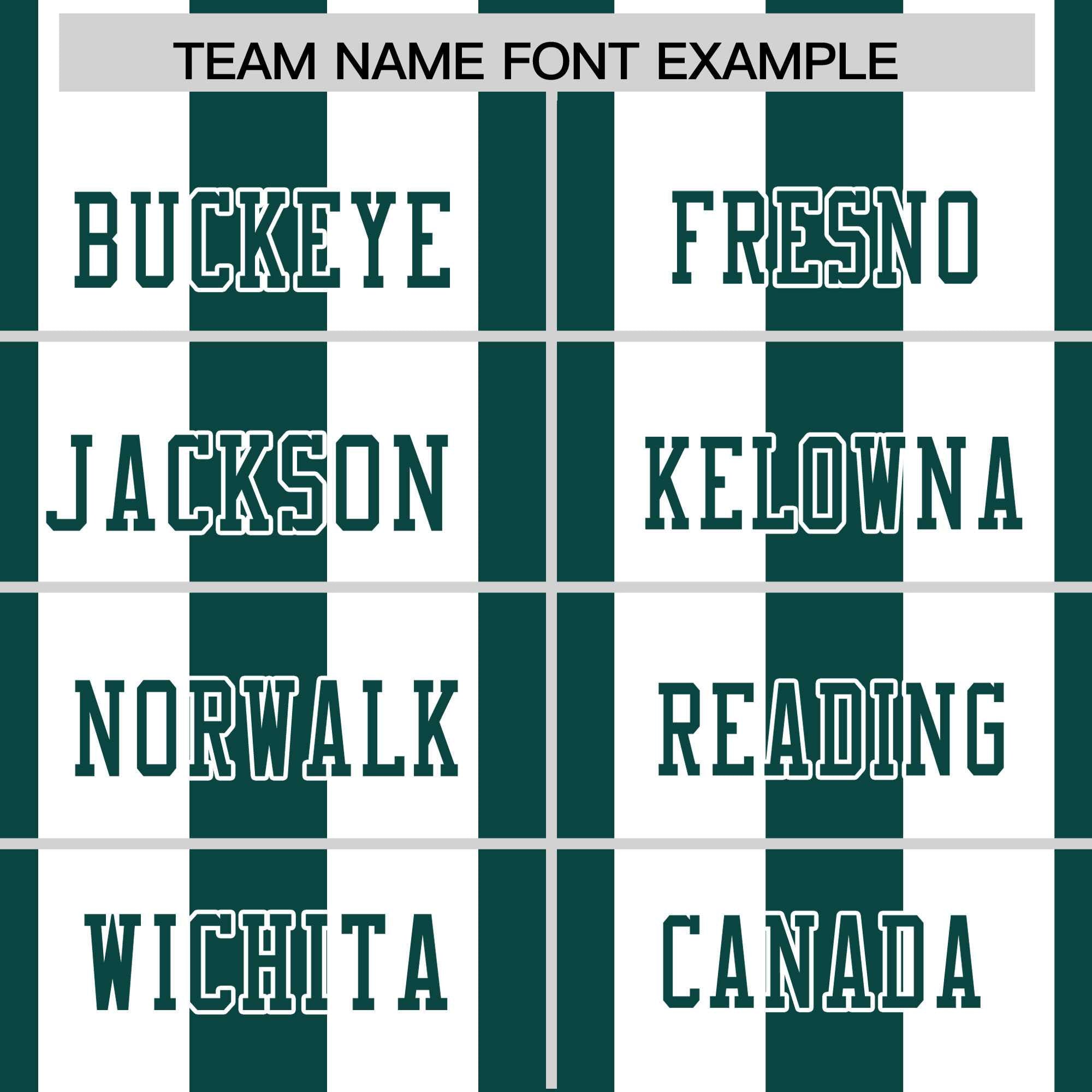 Custom Midnight Green White Personalized Thick Stripe Design Authentic Football Jersey