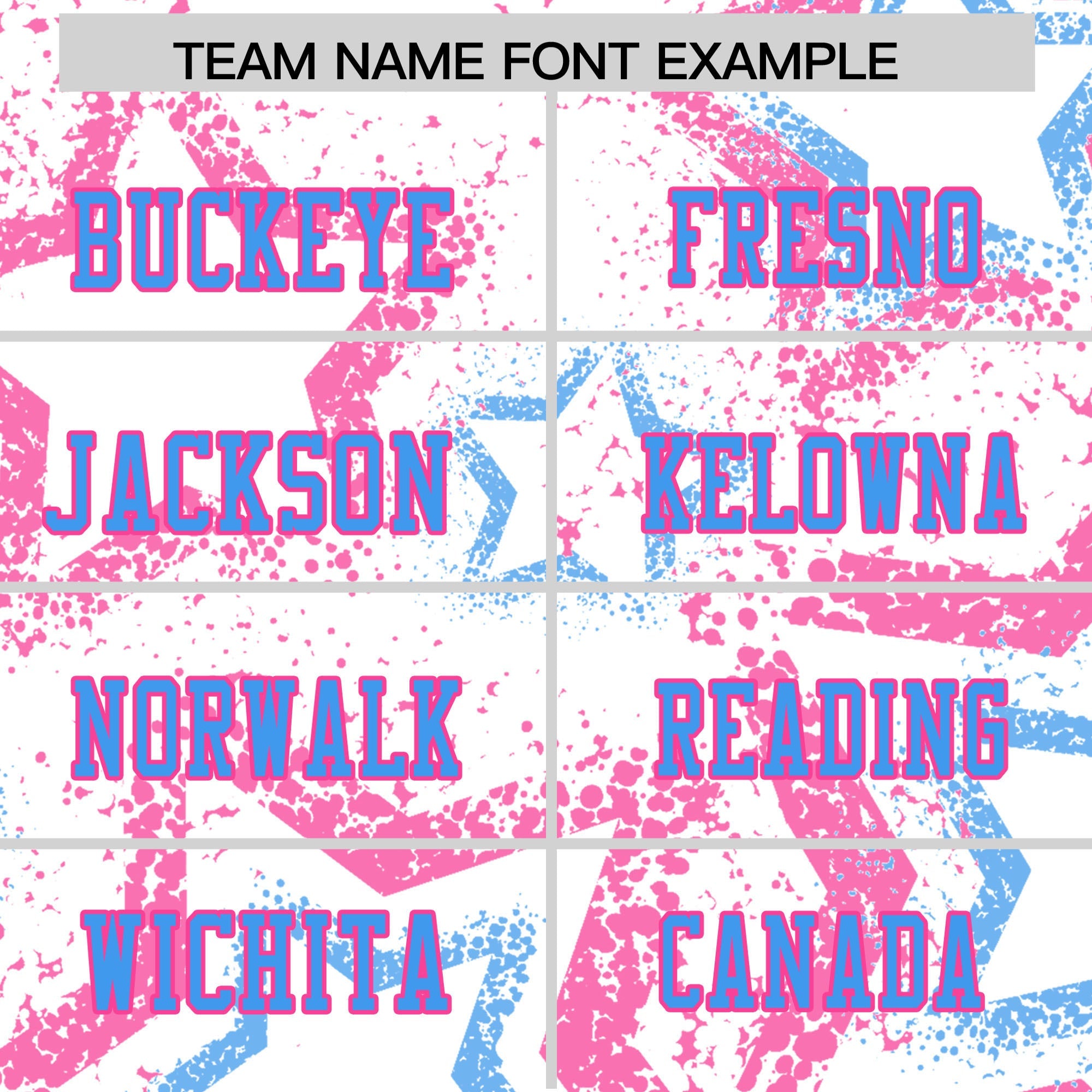 Custom White Pink-Powder Blue Personalized Star Graffiti Pattern Authentic Football Jersey