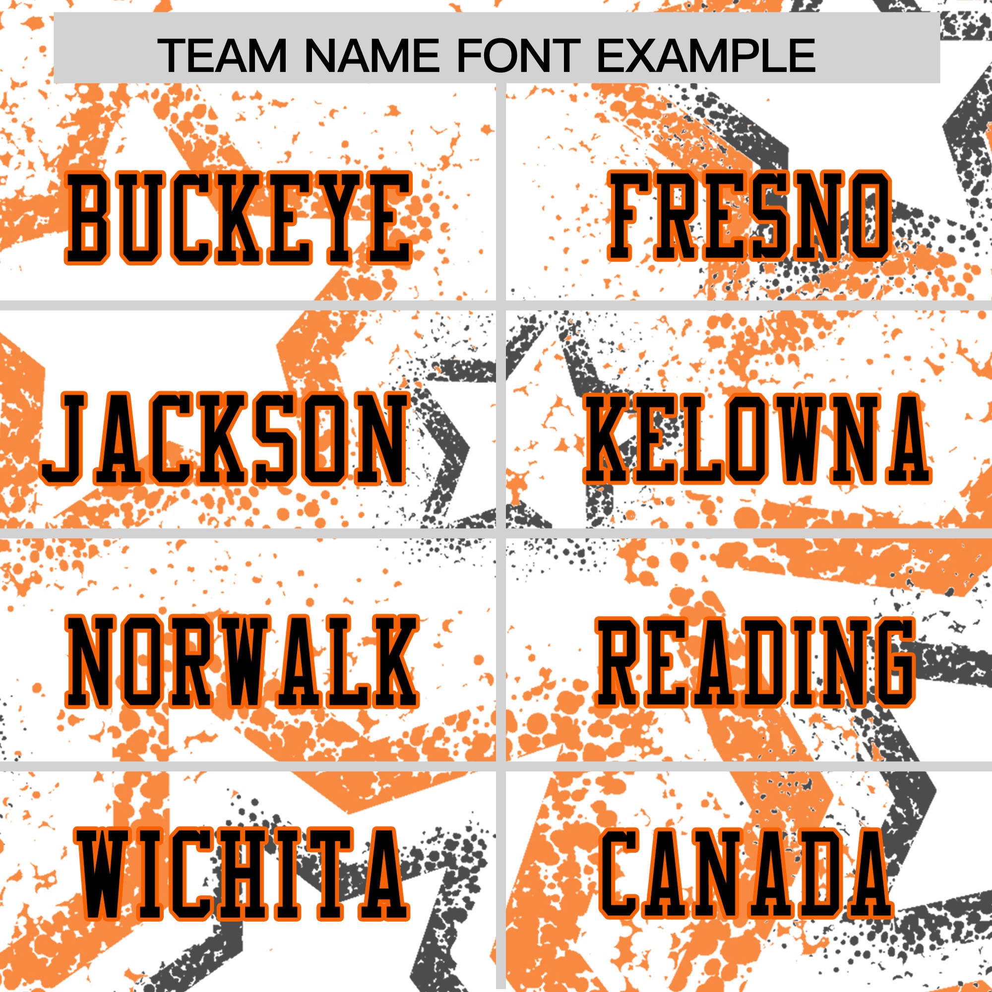 Custom White Orange-Black Personalized Star Graffiti Pattern Authentic Football Jersey