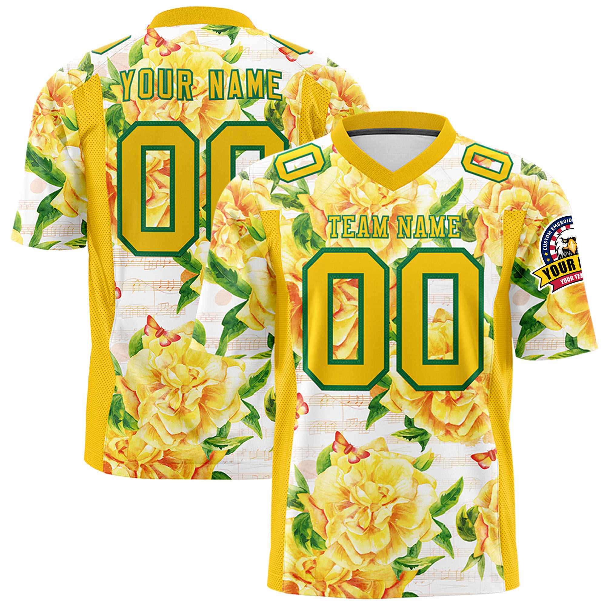 Custom Personalized Printed Graffiti Pattern Design Authentic Football Jersey