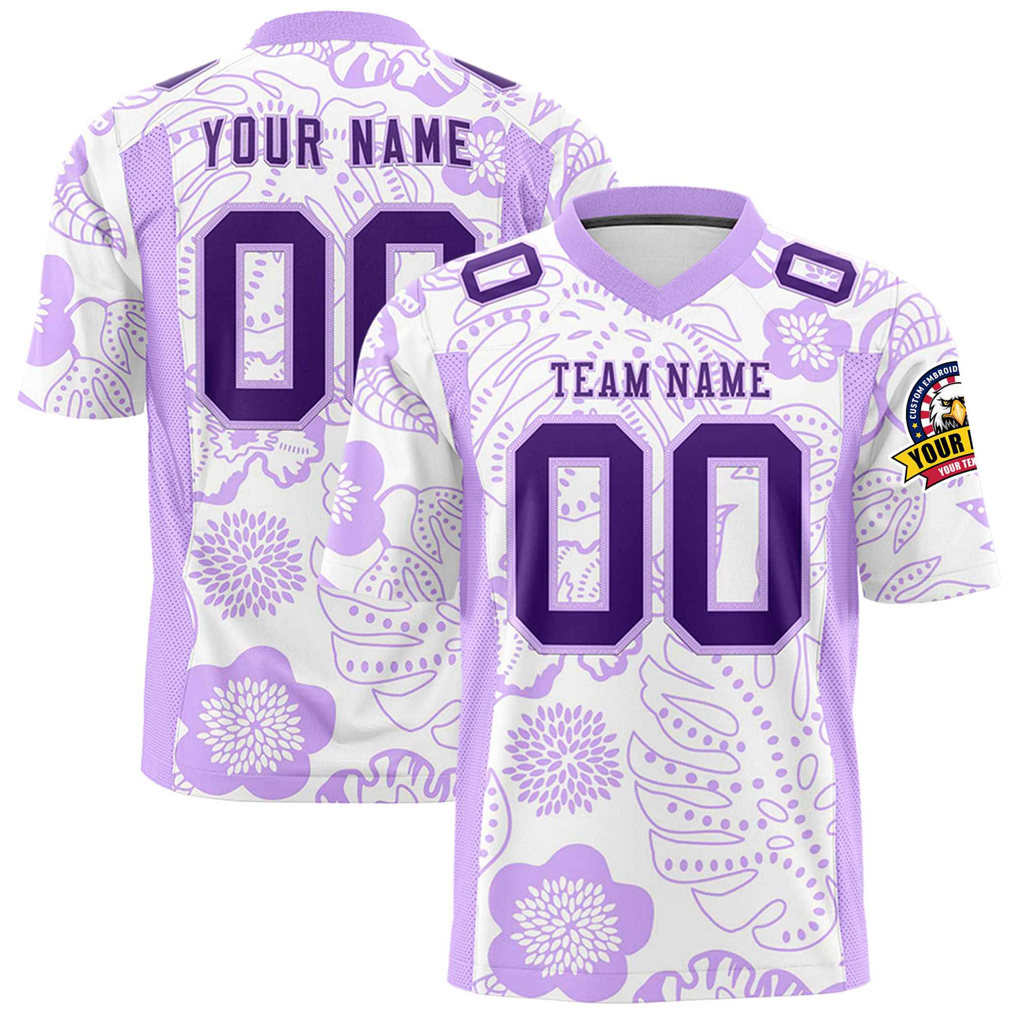 Custom Personalized Printed Graffiti Pattern Design Authentic Football Jersey