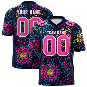 Custom Personalized Printed Graffiti Pattern Design Authentic Football Jersey