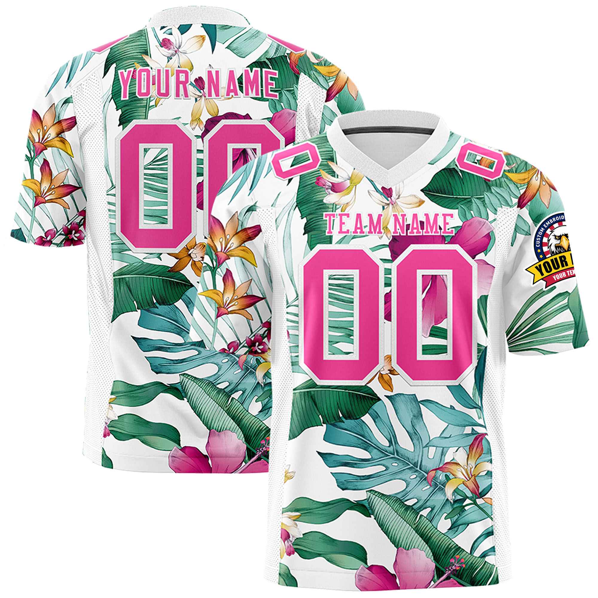 Custom Personalized Printed Graffiti Pattern Design Authentic Football Jersey