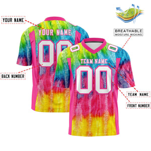 Custom Personalized Printed Graffiti Pattern Design Authentic Football Jersey