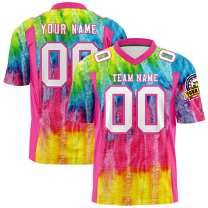 Custom Personalized Printed Graffiti Pattern Design Authentic Football Jersey