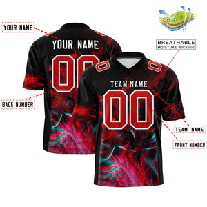 Custom Personalized Printed Graffiti Pattern Design Authentic Football Jersey