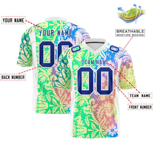 Custom Personalized Printed Graffiti Pattern Design Authentic Football Jersey