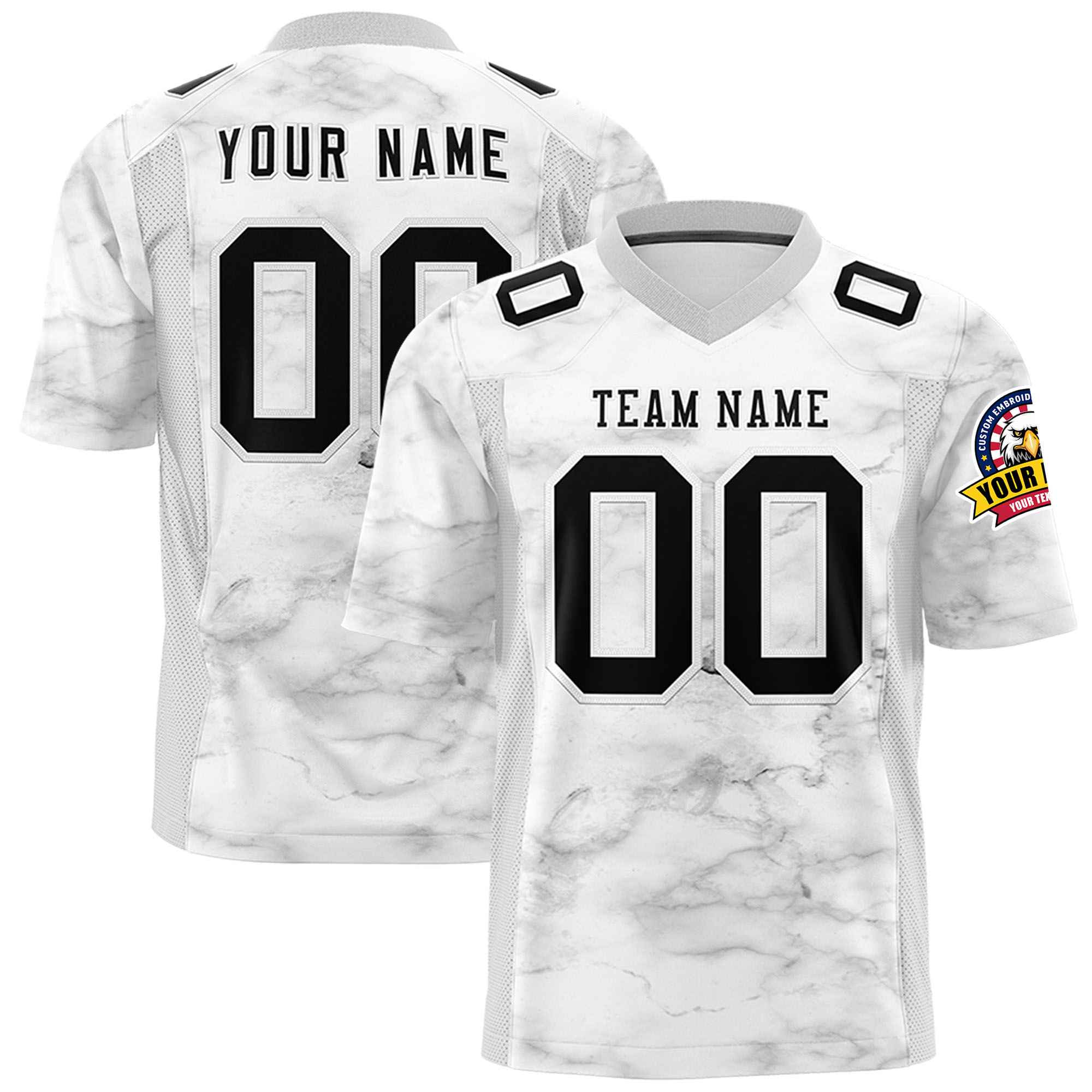 Custom Personalized Printed Graffiti Pattern Design Authentic Football Jersey