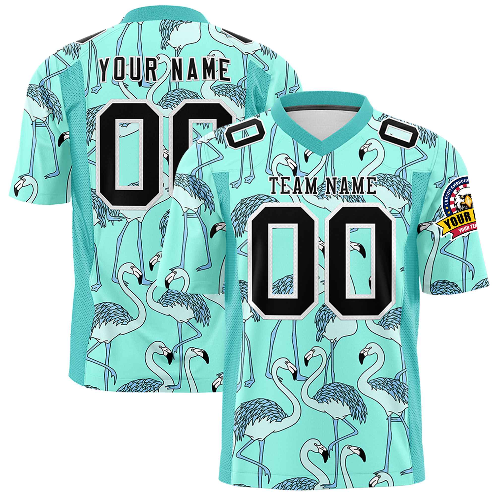 Custom Personalized Printed Graffiti Pattern Design Authentic Football Jersey