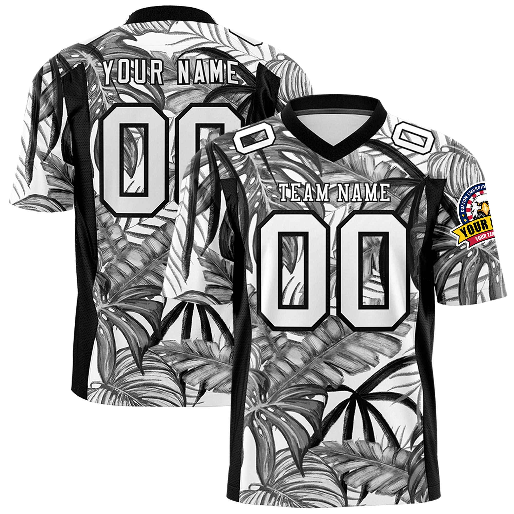 Custom Personalized Printed Graffiti Pattern Design Authentic Football Jersey