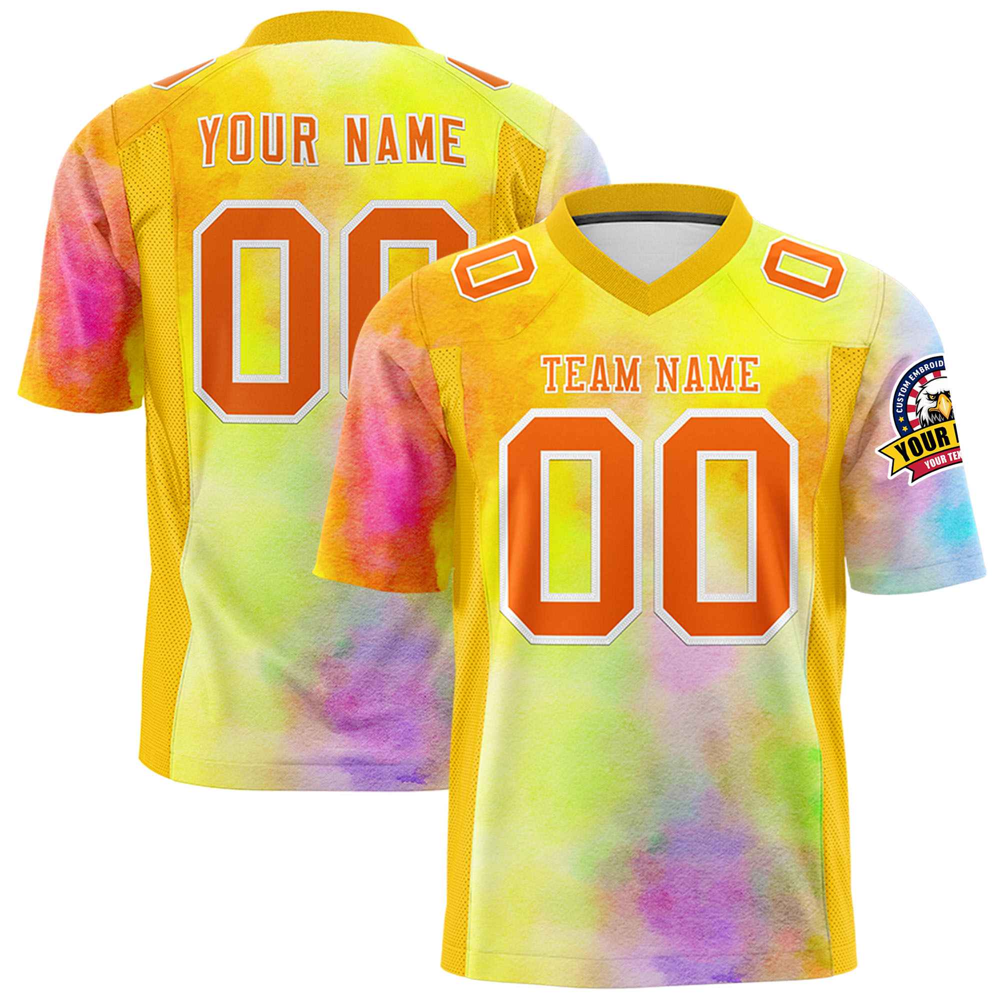 Custom Personalized Printed Graffiti Pattern Design Authentic Football Jersey