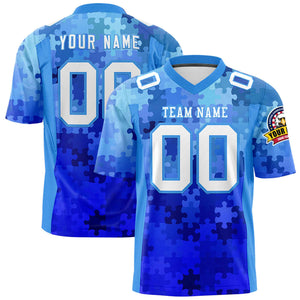 Custom Personalized Printed Graffiti Pattern Design Authentic Football Jersey