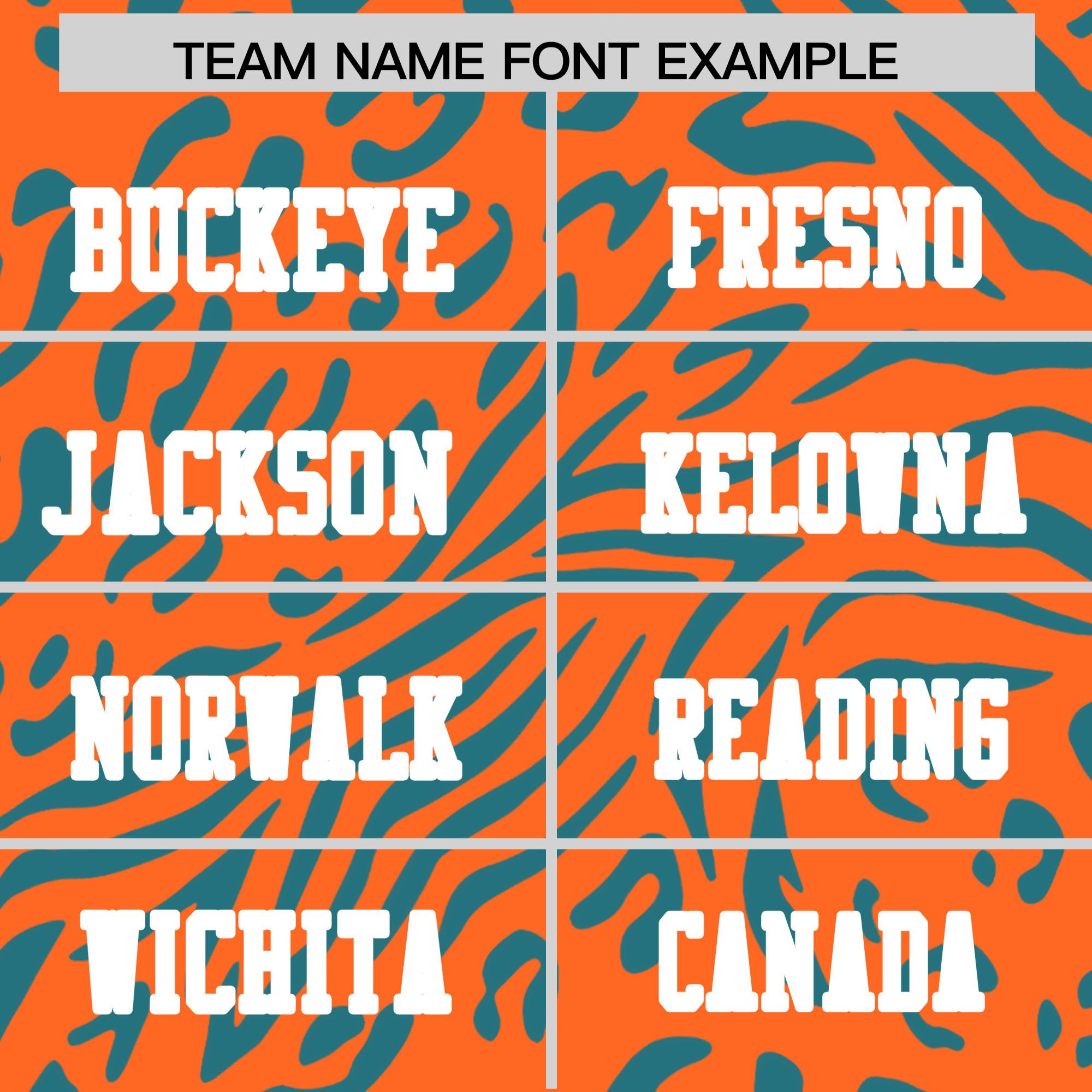 Custom Orange White Personalized Zebra Stripes Pattern Authentic Football Jersey