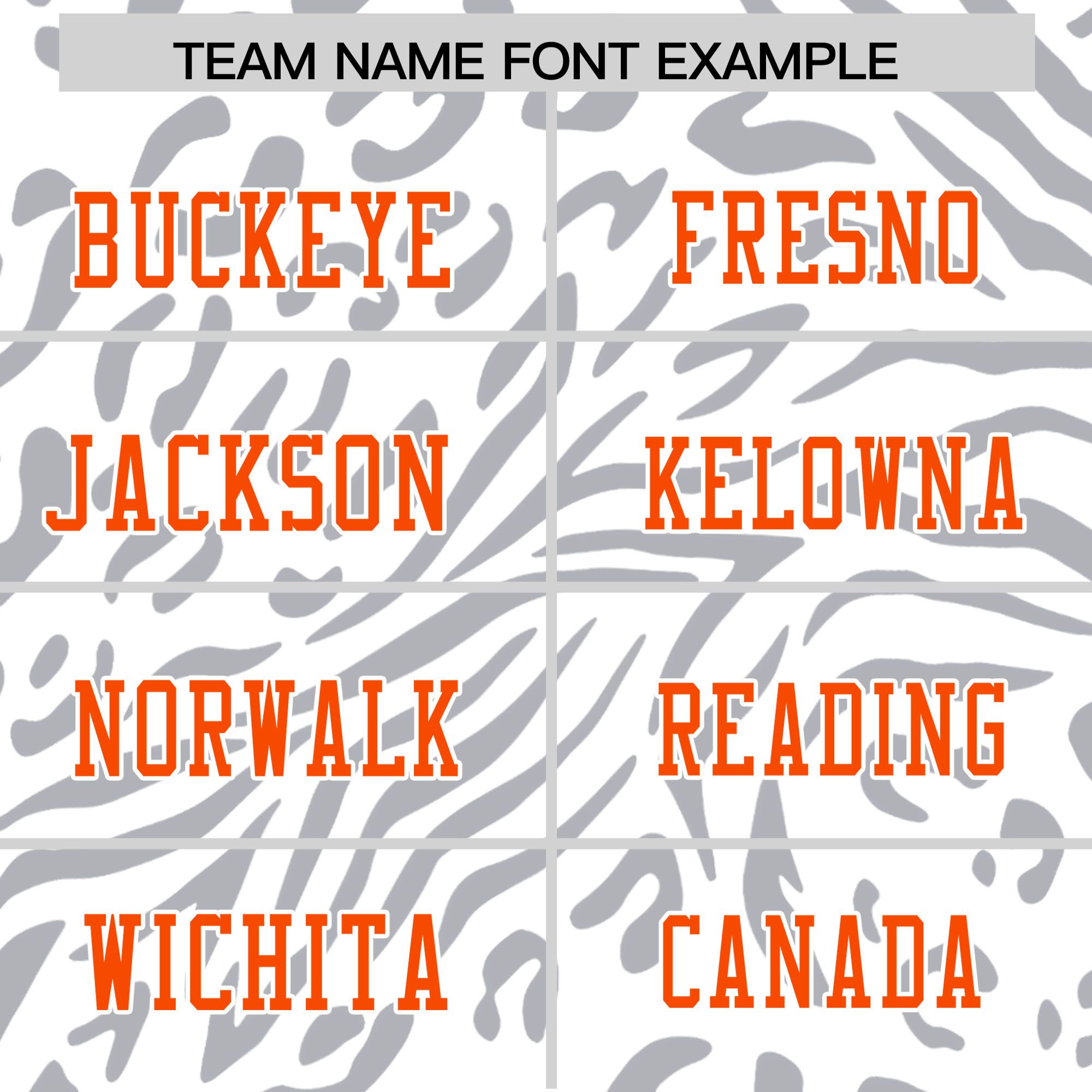 Custom White Orange-White Personalized Zebra Stripes Pattern Authentic Football Jersey