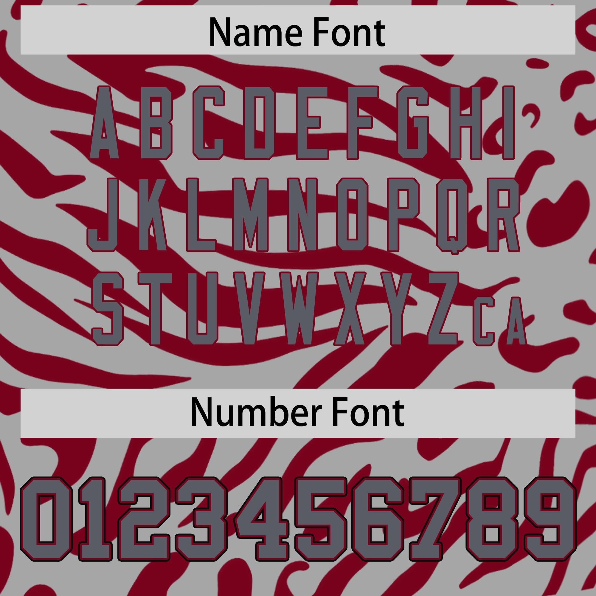 Custom Gray White-Crimson Personalized Zebra Stripes Pattern Authentic Football Jersey