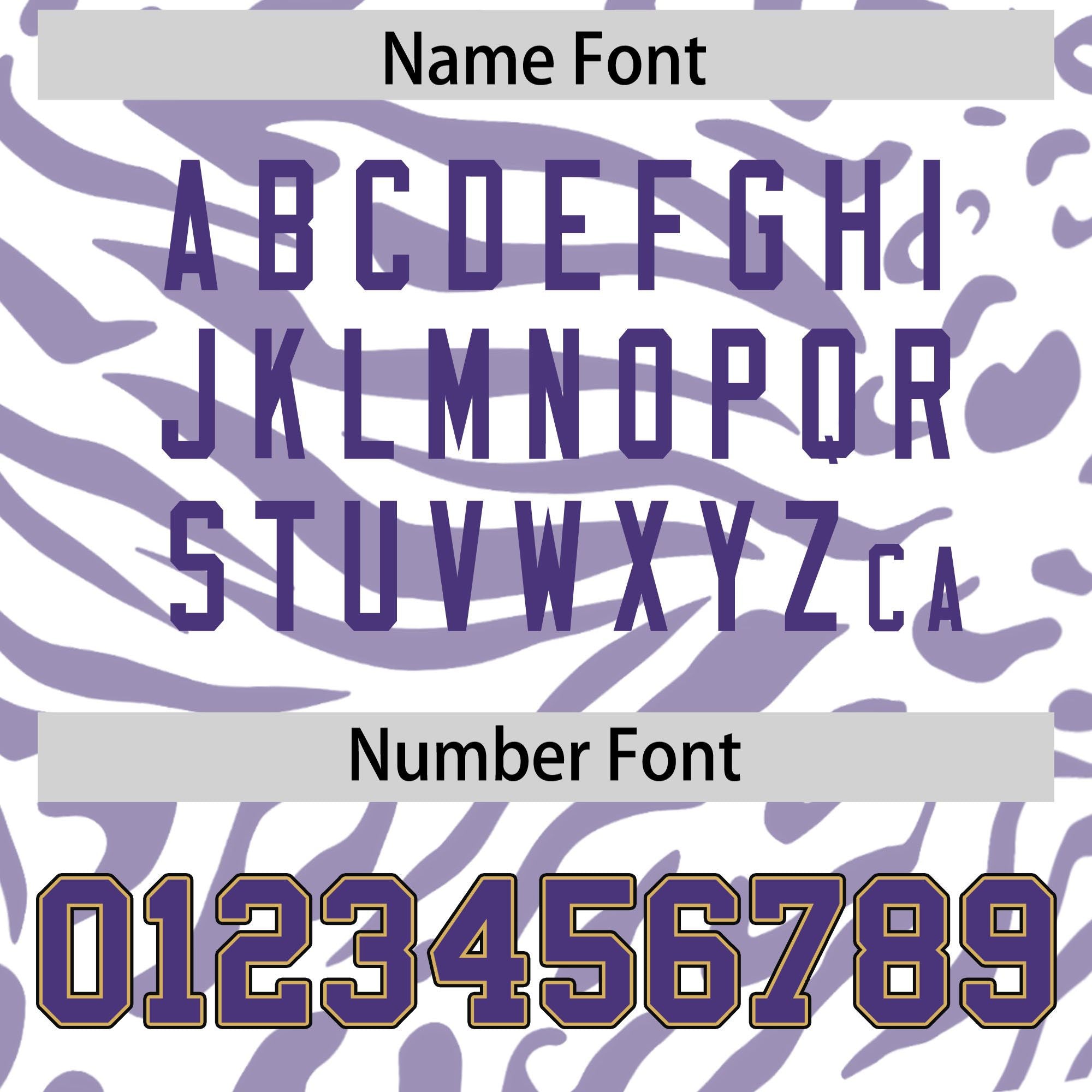 Custom White Purple-White Personalized Zebra Stripes Pattern Authentic Football Jersey