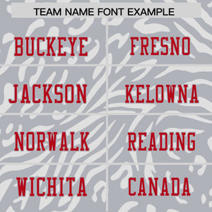 Custom Gray Light Gray Personalized Zebra Stripes Pattern Authentic Football Jersey