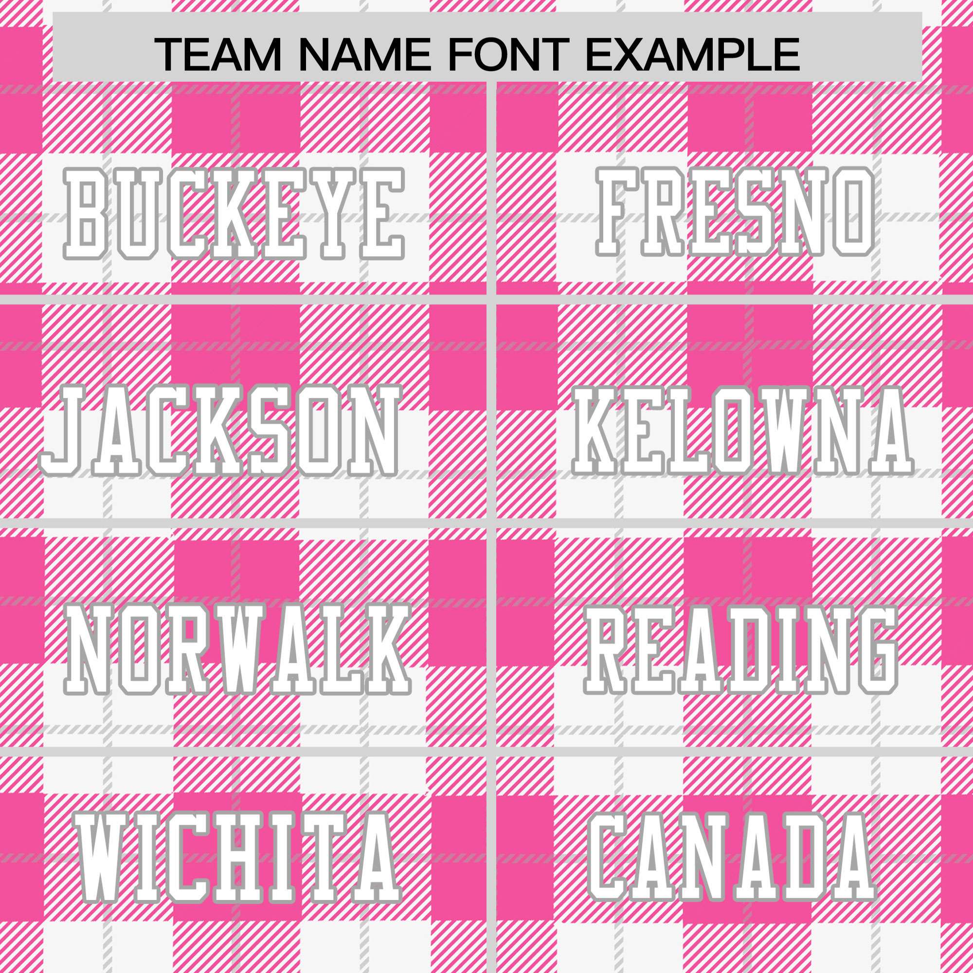 Custom Pink White Personalized Plaid Pattern Design Authentic Football Jersey