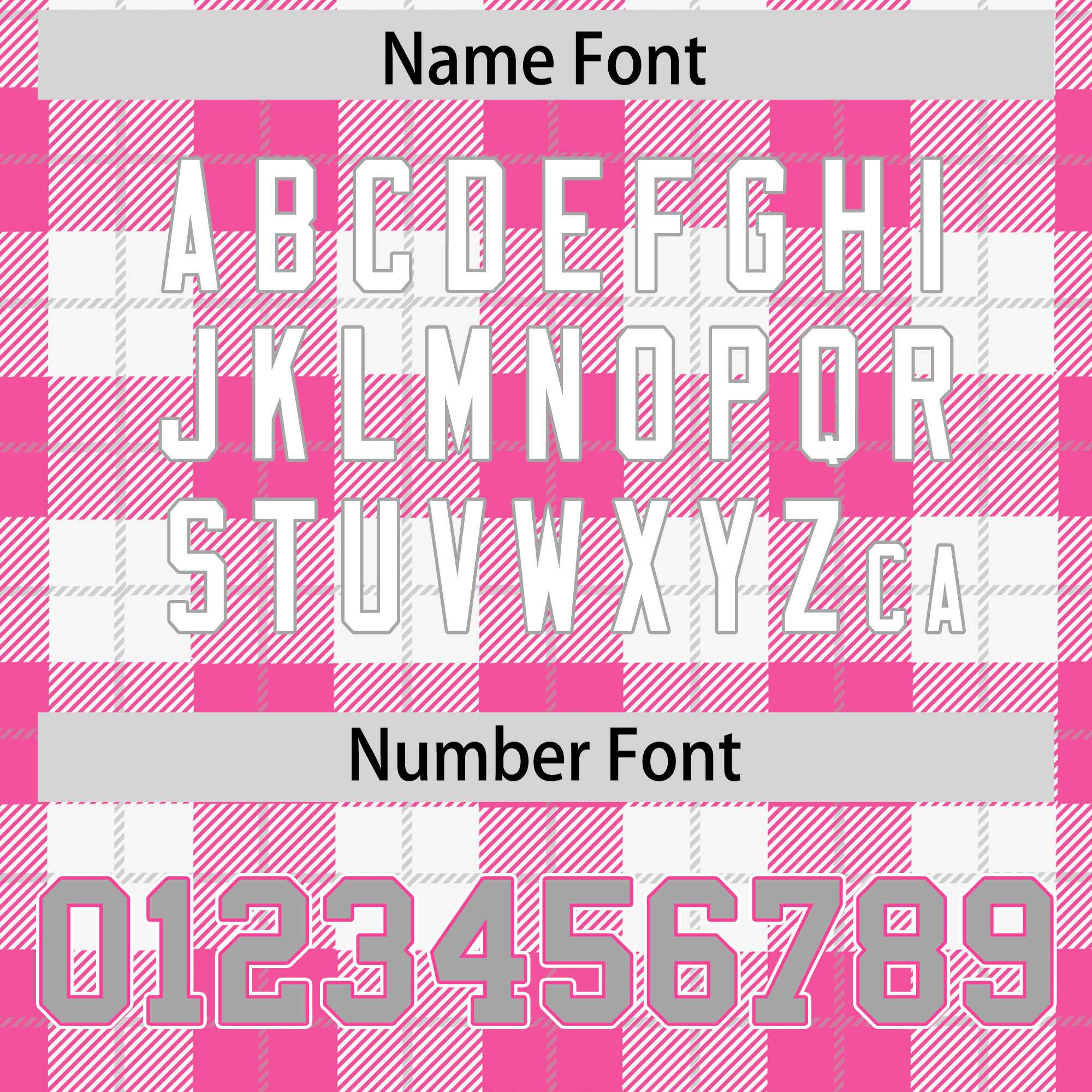 Custom Pink White Personalized Plaid Pattern Design Authentic Football Jersey