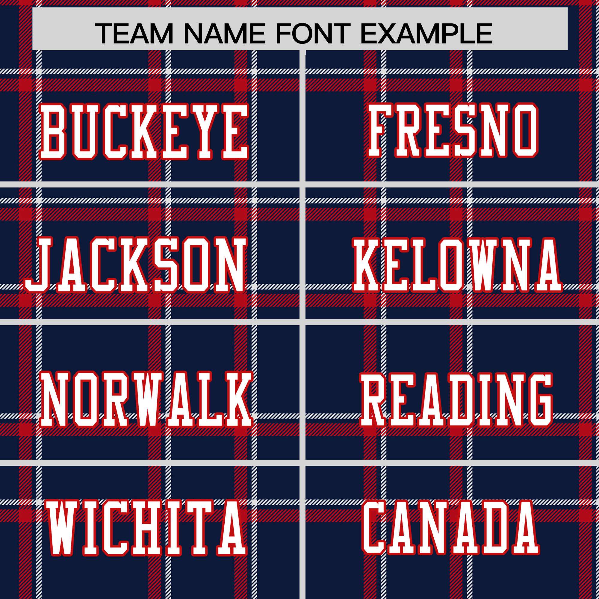 Custom Navy Personalized Plaid Pattern Design Authentic Football Jersey