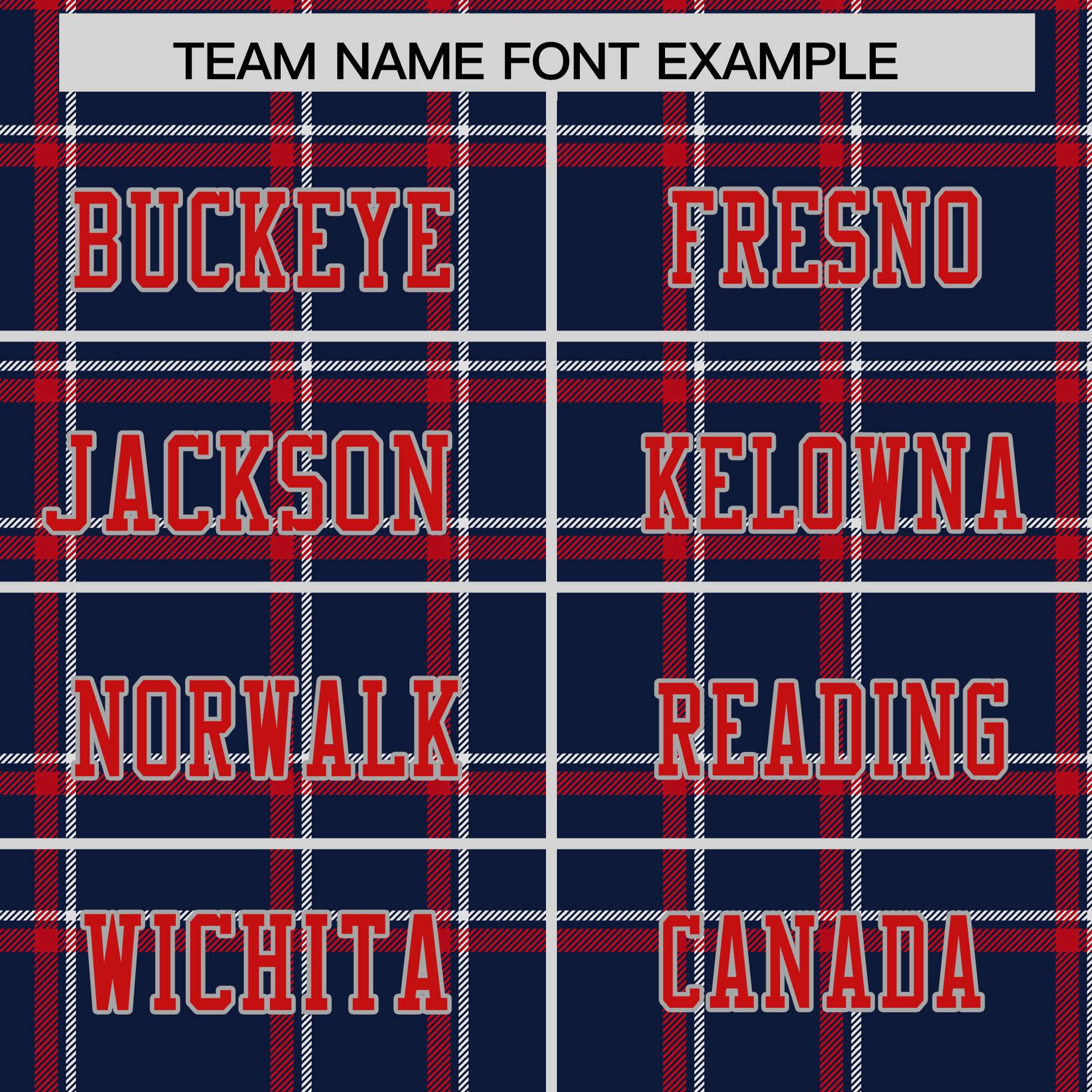 Custom Navy Personalized Plaid Pattern Design Authentic Football Jersey