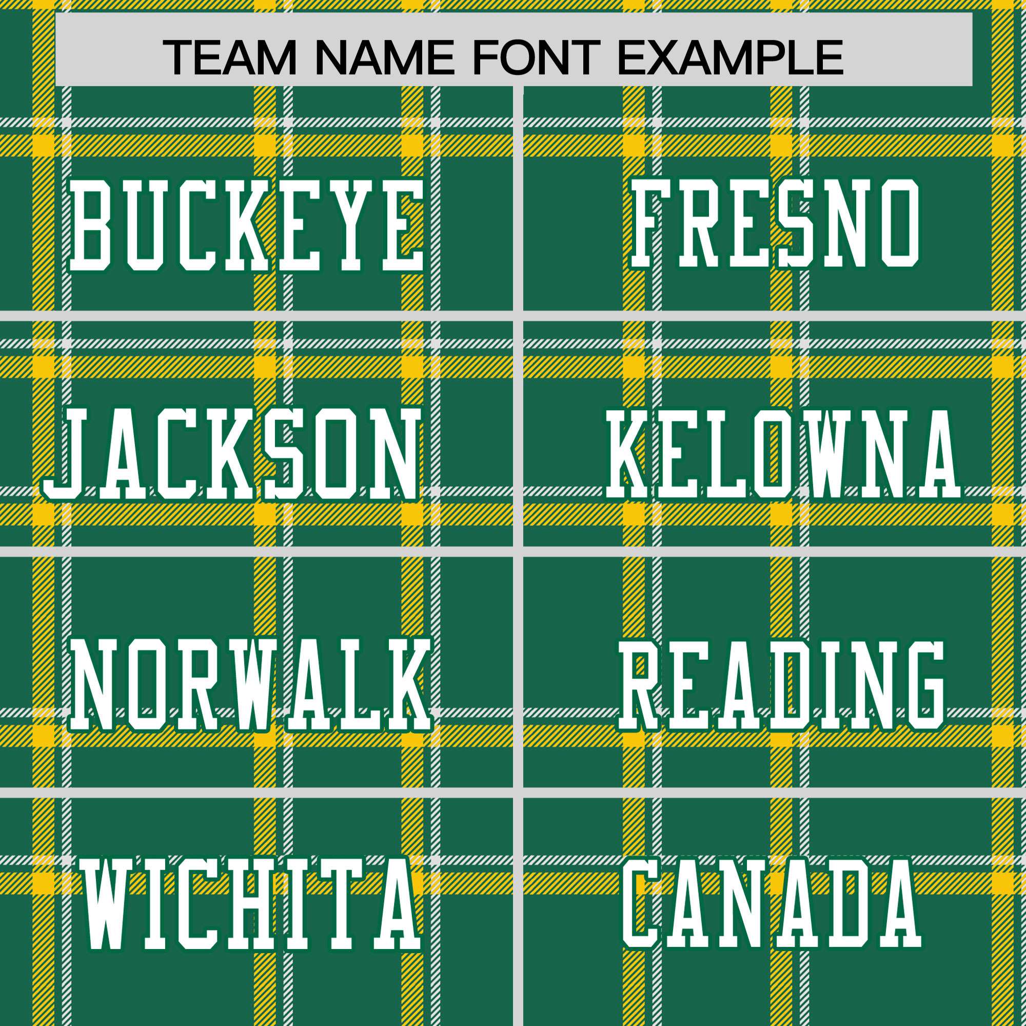 Custom Kelly Green Personalized Plaid Pattern Design Authentic Football Jersey