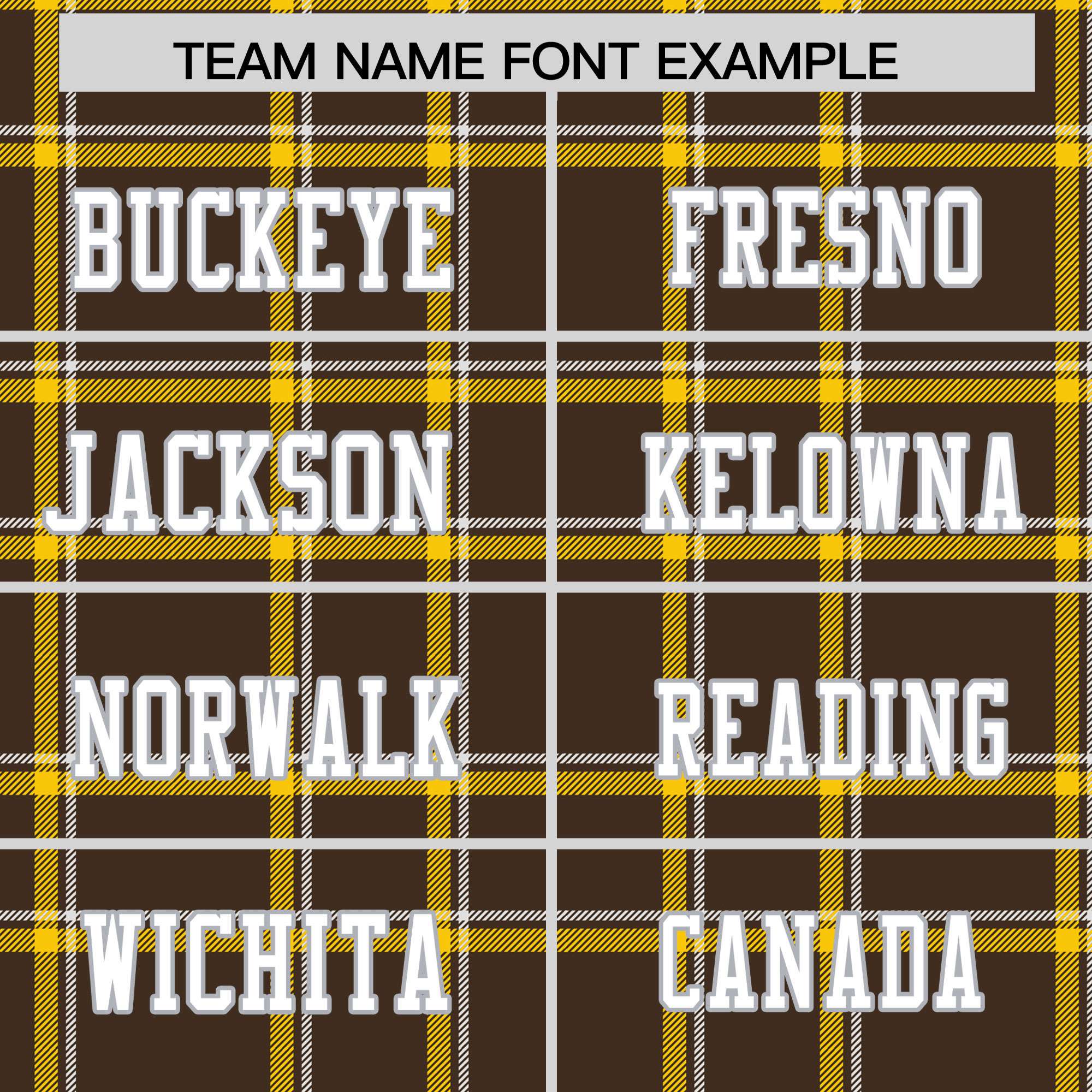 Custom Brown Personalized Plaid Pattern Design Authentic Football Jersey