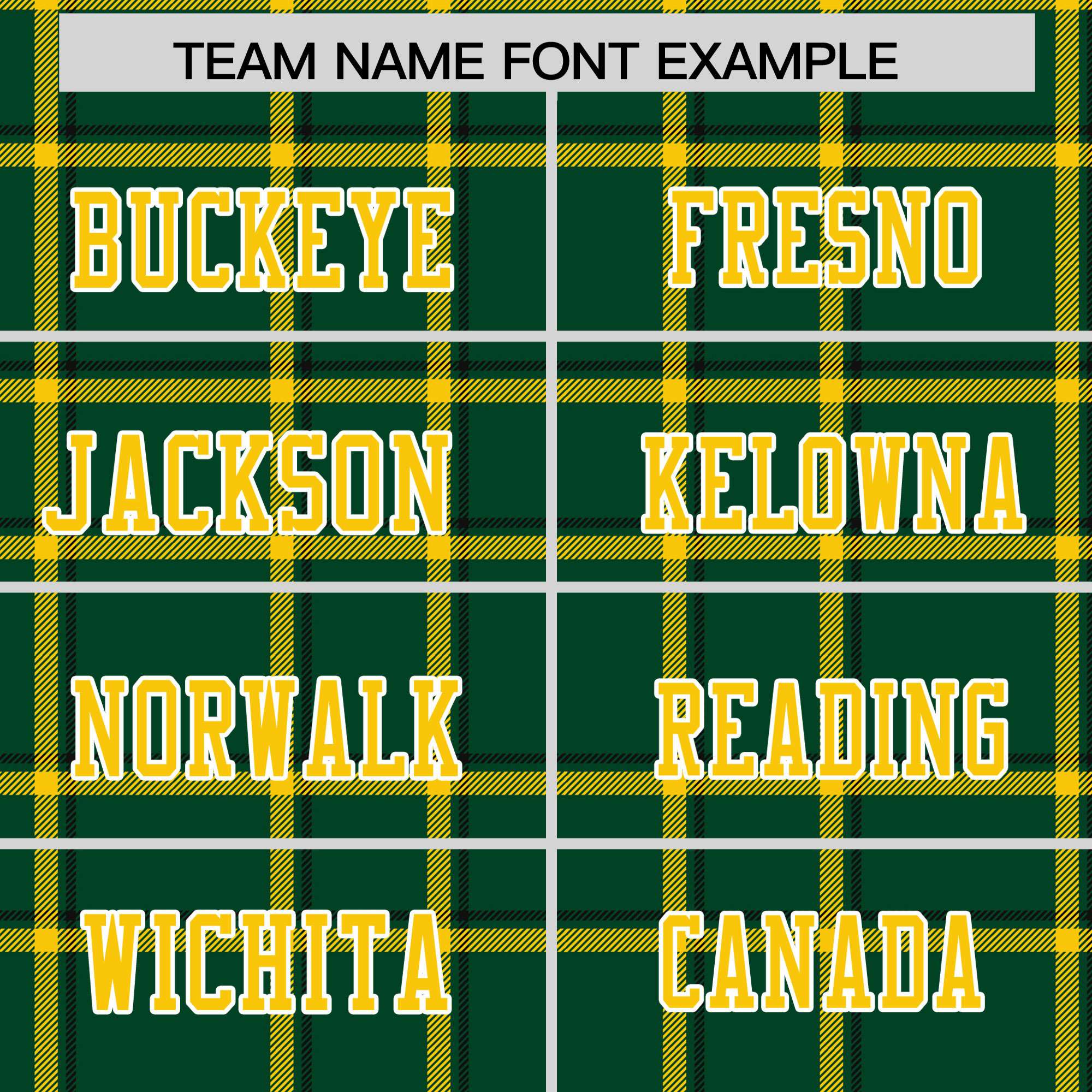 Custom Green Personalized Plaid Pattern Design Authentic Football Jersey