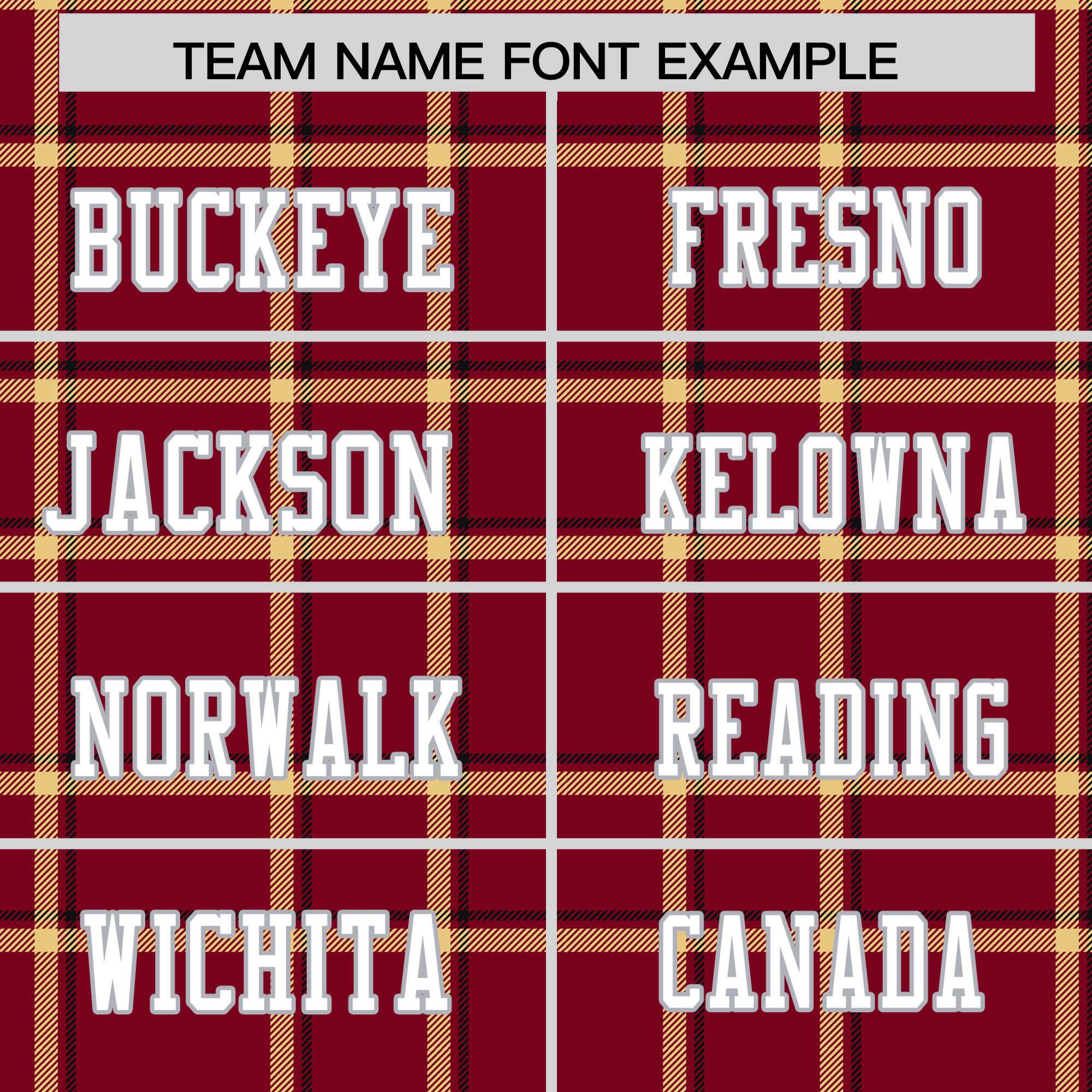 Custom Crimson Personalized Plaid Pattern Design Authentic Football Jersey