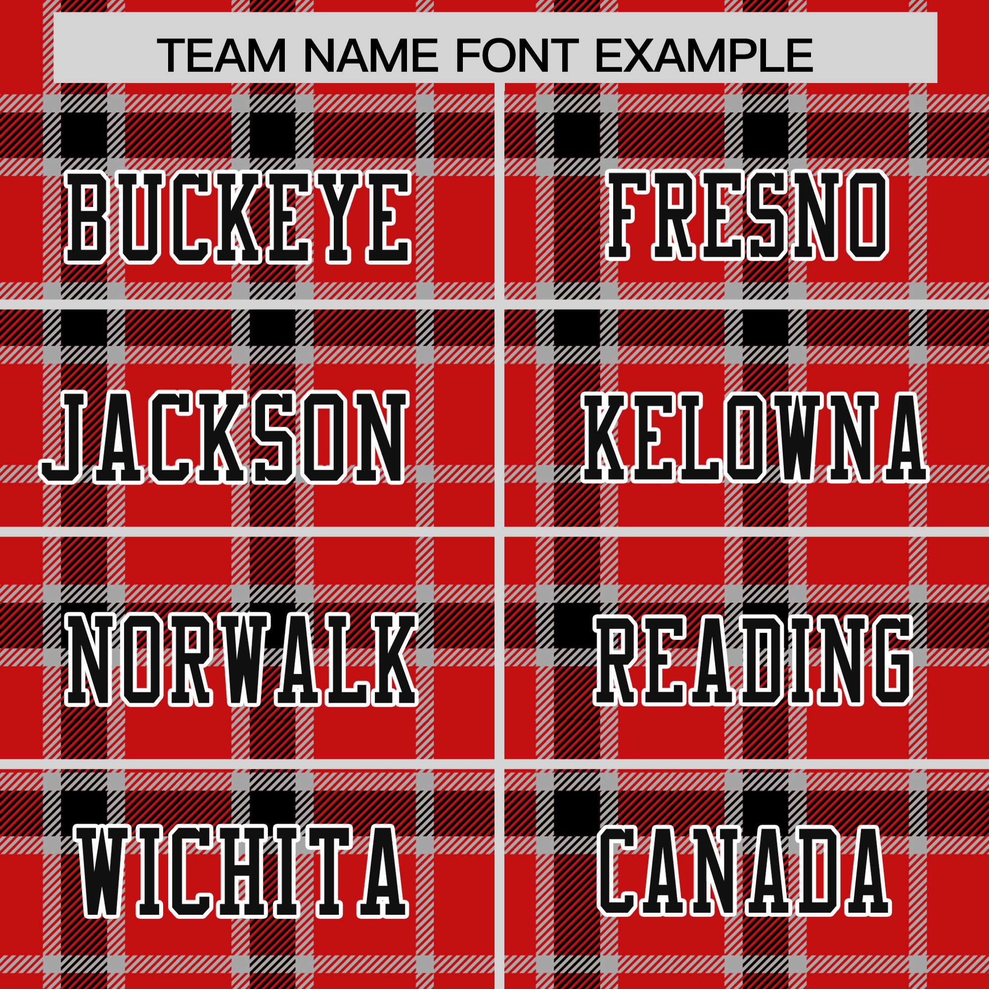 Custom Red Personalized Plaid Pattern Design Authentic Football Jersey