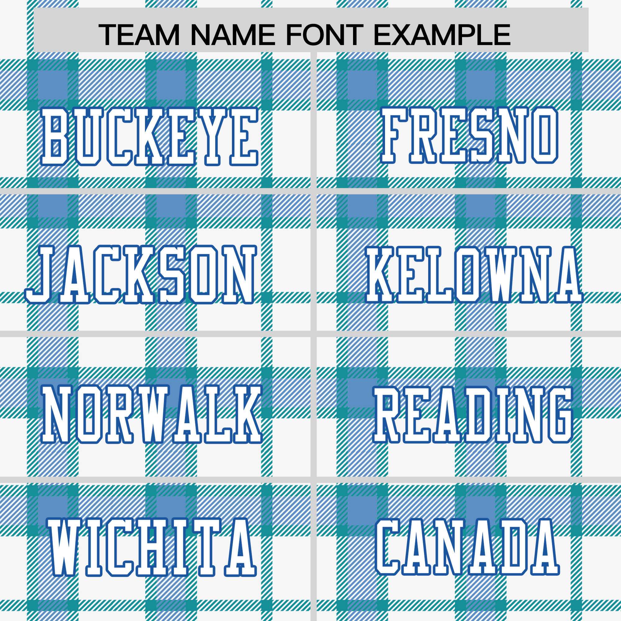 Custom Royal Personalized Plaid Pattern Design Authentic Football Jersey