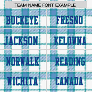 Custom White Personalized Plaid Pattern Design Authentic Football Jersey