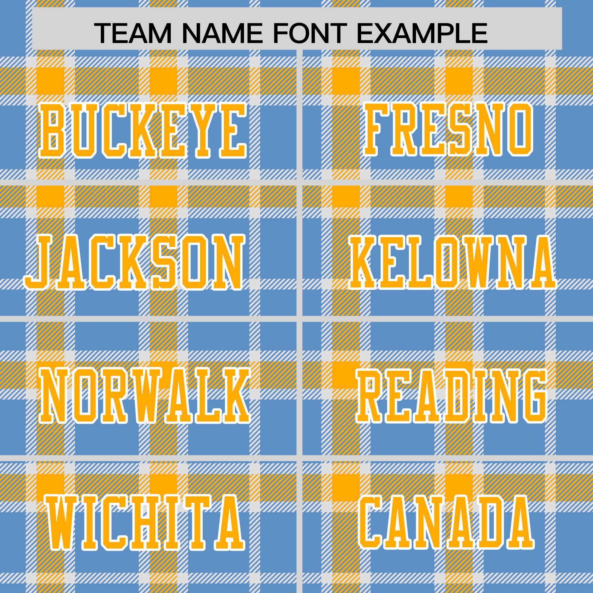 Custom Light Blue Yellow Personalized Plaid Pattern Design Authentic Football Jersey