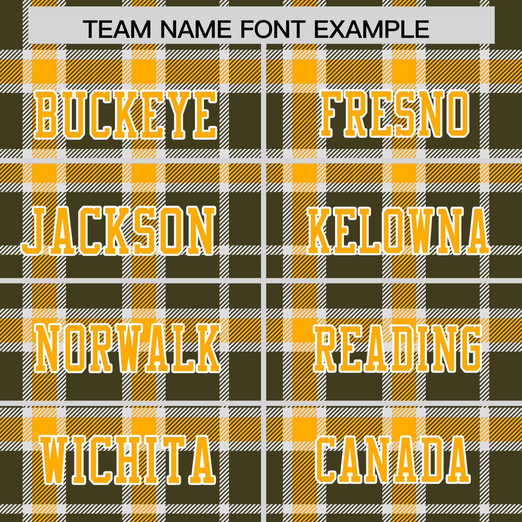 Custom Yellow Olive Personalized Plaid Pattern Design Authentic Football Jersey