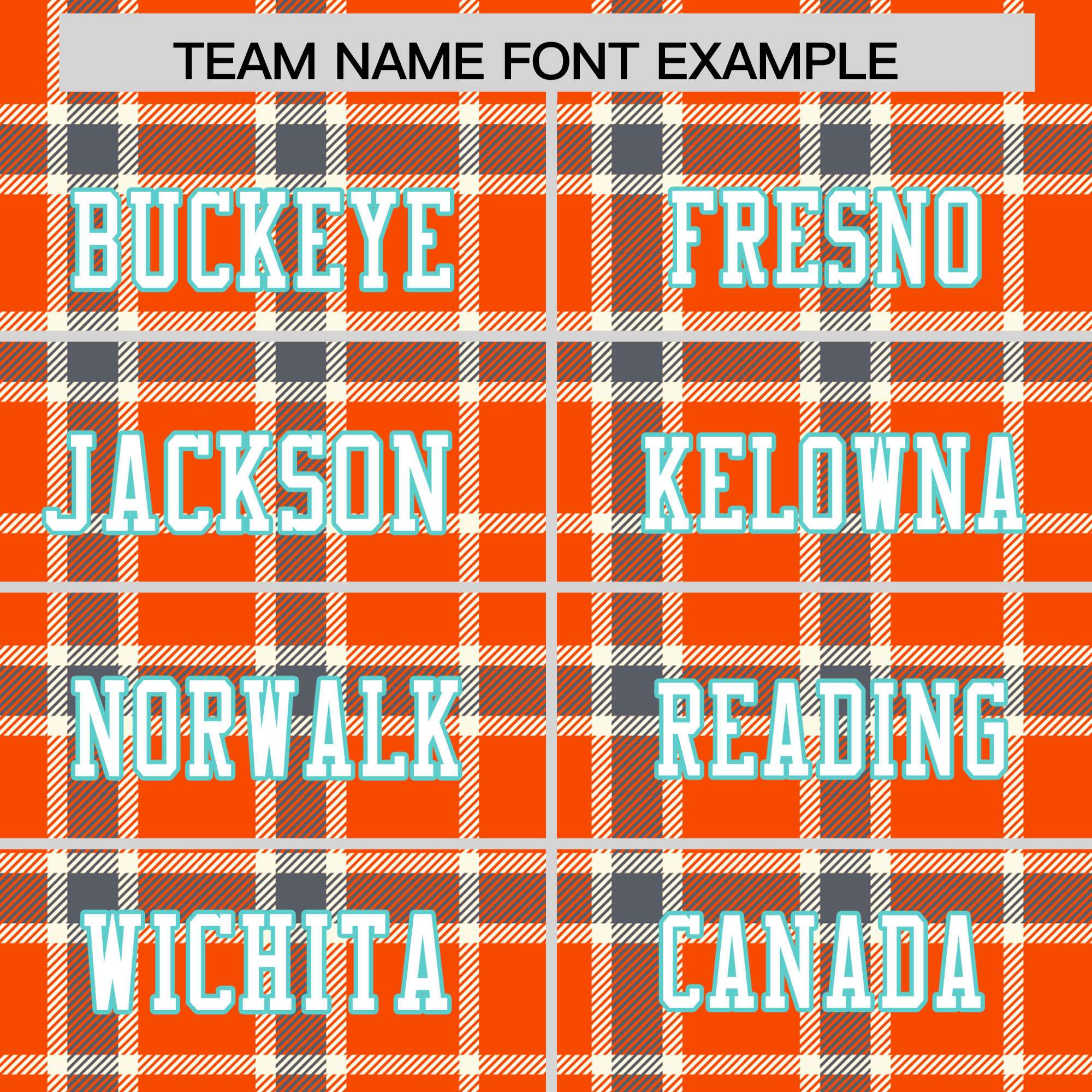 Custom Orange Personalized Plaid Pattern Design Authentic Football Jersey