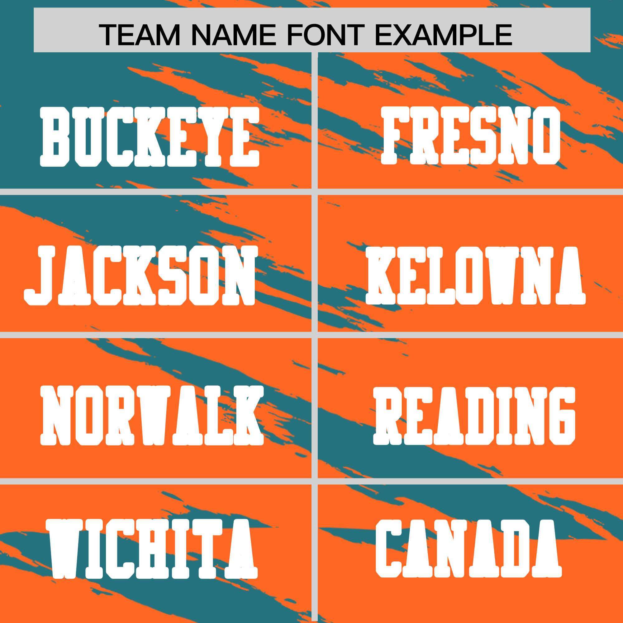 Custom Orange Aqua Personalized Scratch Pattern Design Authentic Football Jersey