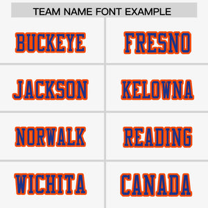 Custom White Orange-Royal Raglan Sleeves Personalized Side Pattern Authentic Football Jersey