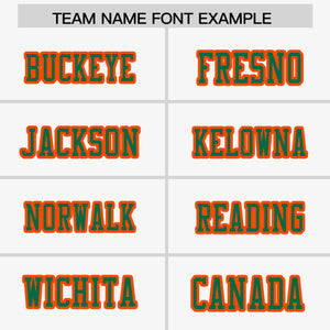 Custom White Orange-Kelly Green Raglan Sleeves Personalized Side Pattern Authentic Football Jersey