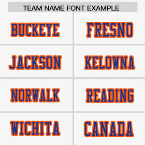 Custom White Royal-Orange Raglan Sleeves Personalized Side Pattern Authentic Football Jersey