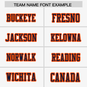 Custom White Navy-Orange Raglan Sleeves Personalized Side Pattern Authentic Football Jersey