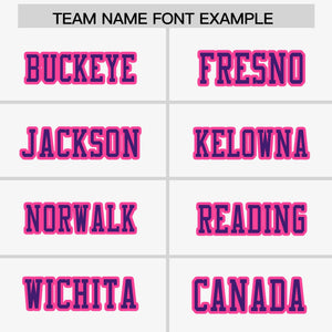 Custom White Purple-Pink Raglan Sleeves Personalized Side Pattern Authentic Football Jersey