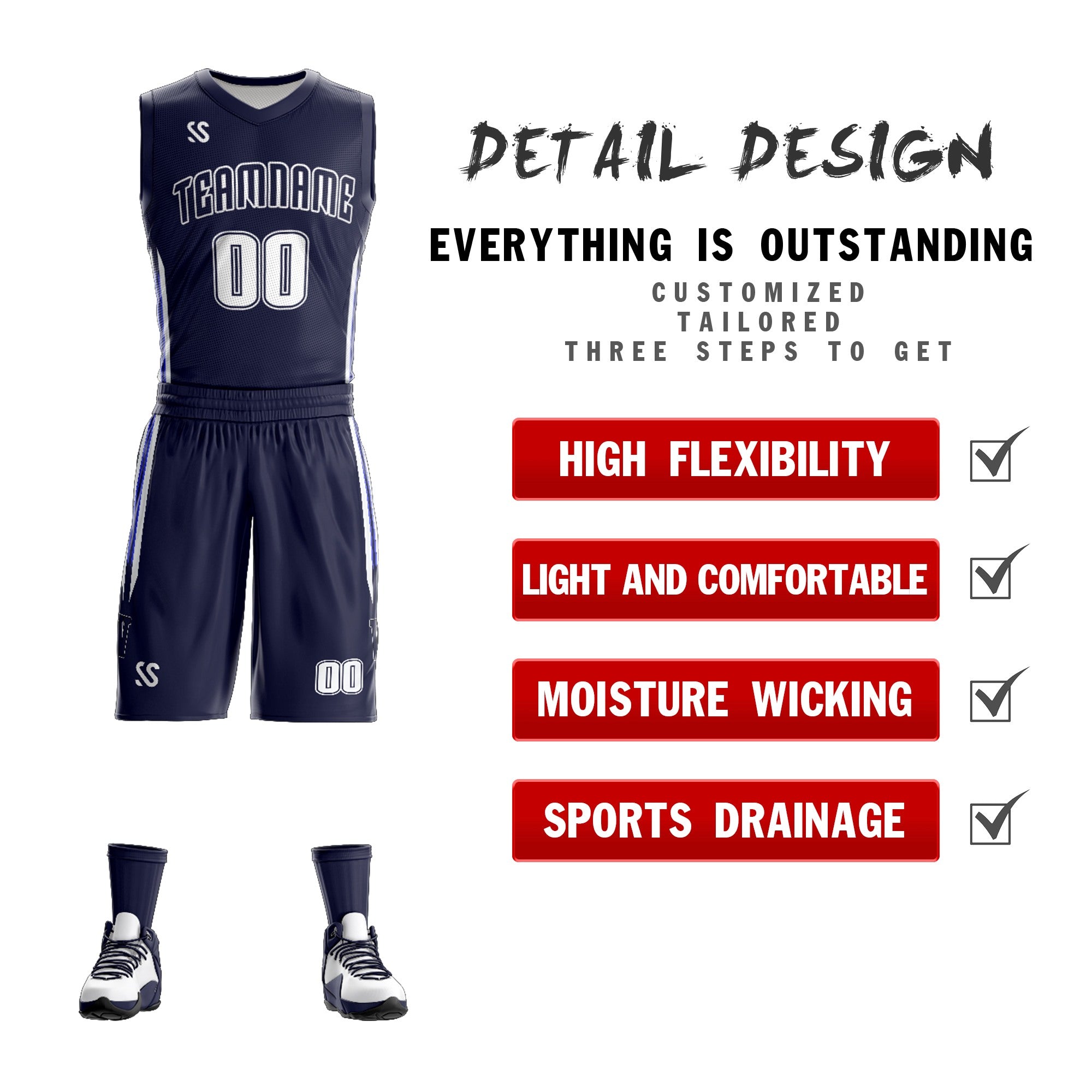 navy reversible team basketball jerseys