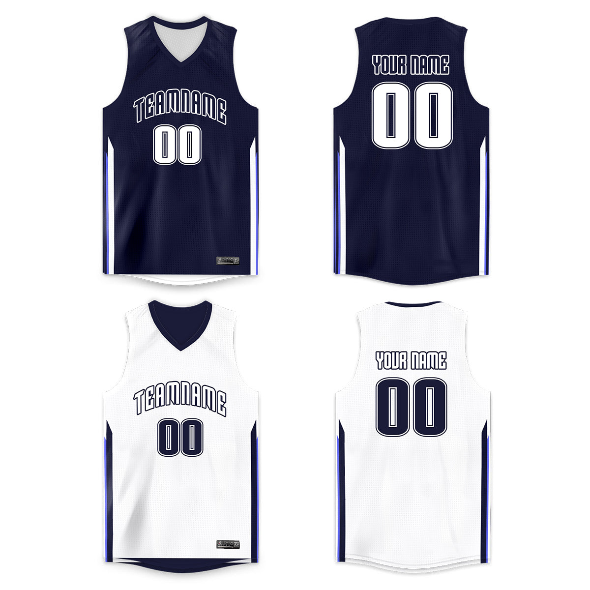 Chemises de sport d'équipe personnalisées, maillot de basket-ball personnalisé réversible pour hommes/jeunes